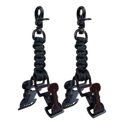 MELOTOUGH Tactical Glove Clip Work Glove Holder with 2 Alligator Clips for Tool Belt,Tactical Bag,Outdoor Accessory(Black 2pcs)