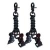 MELOTOUGH Tactical Glove Clip Work Glove Holder with 2 Alligator Clips for Tool Belt,Tactical Bag,Outdoor Accessory(Black 2pcs) view 1