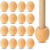 24 Pcs Precut Tennis Balls for Furniture Legs and Floor Protection Chairs Desks Furniture Tennis Balls for Chairs Feet Long Lasting Foot Covers(Beige) view 1
