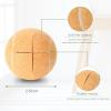 24 Pcs Precut Tennis Balls for Furniture Legs and Floor Protection Chairs Desks Furniture Tennis Balls for Chairs Feet Long Lasting Foot Covers(Beige) view 3