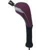 Andux 4pcs/Set Nylon Golf Wood Club Head Covers 460cc Driver Covers with Long Neck Fuchsia view 2