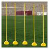 YXXSDP Slalom Poles for Football Agility Speed Training, Detachable Athletics Football Training Aid, Multi Sports Equipment (Size : 1.2m/47.2inch) view 1
