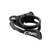 Aluminium Alloy Bike Seat Tube Clamp, 31.8mm & 34.9mm, Adjustable Quick Release (Black)