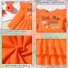 HINTINA 4T Toddler little Girl Thanksgiving Bell Bottoms Outfits Ruffle Long Sleeve Tunic Turkey Flared Pants Fall Winter Boutique Clothes Set 4-5T view 4