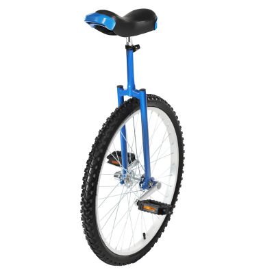 YUNLAIGOTOP 24 Inch Wheel Unicycle, Unicycle Bike, Leakproof Tire Wheel Cycling with Steel Rim, Unicycles for Adults, Daily Fitness Exercises/Cycling Exercises/Balance Training(Blue)