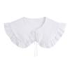 CLENEA Fashion White False Collar Women Shirt Dress Decoration Clothing Accessories view 1