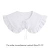 CLENEA Fashion White False Collar Women Shirt Dress Decoration Clothing Accessories view 2