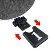 Andux 3pcs/Set Nylon Golf Wood Club Head Covers 460cc Driver Covers with Long Neck Grey view 4