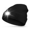 MOXTOYU Unisex Beanie with Light, USB Rechargeable LED Headlamp Hat, Warm Knitted Cap for Men Women Dad Mom, Valentine's Day Gifts Black view 1