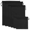 PATIKIL Ski Goggle Bag, 6 Pack Microfiber Pouch Protective Storage Case Sleeve, (5.9" x 5.9", 10.6" x 7.1", 11.8" x 9.1"), Black view 1