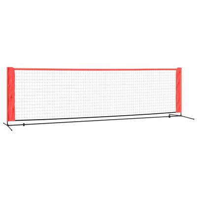 CHARMMA Tennis Net Black and Red 118.1"x39.4"x34.3" Polyester, Athletics