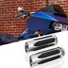 Silver Motorcycle Grips with Electronic Throttle Control for 1" Bars, Replacement for Harley Electra Glide, Street Glide, Road King, Road Glide, Softail, Fat Boy, Dyna view 4