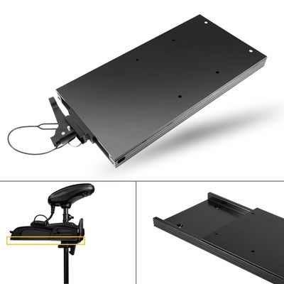 Black Aluminum 1854051 MKA-51 Electric Steer Trolling Motor Quick Release Bracket for Minn Kota Ulterra Terrova PowerDrive POWERDRIVE V2 DeckHand 40 trolling motor