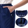 iCreek Women's Rain Pants Waterproof Rain Over Pants Hiking Pants Windproof Lightweight Outdoor for Golf, Fishing(Blue, Medium/29 Inseam) view 4