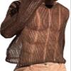 Men's Crochet Disco Sweater Long Sleeve Openwork Knit Top Lightweight Thin Sweaters Pullover Casual Basic Hallow Out Party Club Top view 1