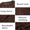 Men's Crochet Disco Sweater Long Sleeve Openwork Knit Top Lightweight Thin Sweaters Pullover Casual Basic Hallow Out Party Club Top view 3