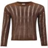 Men's Crochet Disco Sweater Long Sleeve Openwork Knit Top Lightweight Thin Sweaters Pullover Casual Basic Hallow Out Party Club Top view 4