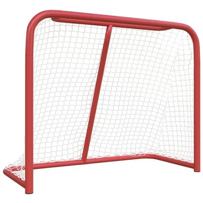 CHARMMA Hockey Goal Red and White 72"x28"x48" Polyester, Athletics