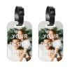 Personalized Luggage Tags, 1-150Packs Custom Golf Bag Tag Personalized Your Own Text, Image, Photo, Logo Customized Travel Suitcases Labels Tags with Strap, Sublimation Blanks Bulk Products view 2
