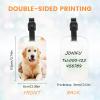Personalized Luggage Tags, 1-150Packs Custom Golf Bag Tag Personalized Your Own Text, Image, Photo, Logo Customized Travel Suitcases Labels Tags with Strap, Sublimation Blanks Bulk Products view 4