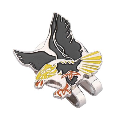 equlup Golf Hat Clip, Durable Golf Ball Markers Stainless Steel Golf Hat Cap Clip Decoration with Magnetic Hat Clip Funny Golf Accessories for Golf Lovers(Eagle)