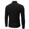 Fleece Lined Turtleneck Men Thermal Turtle Neck Long Sleeve Shirts Mock Pullover Sweater Tops view 2