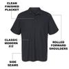 Campus Lab University of Wisconsin Green Bay Primary Logo Men's Adult 100% Cotton Knit Polo Shirt, Black, 3X-Large view 4