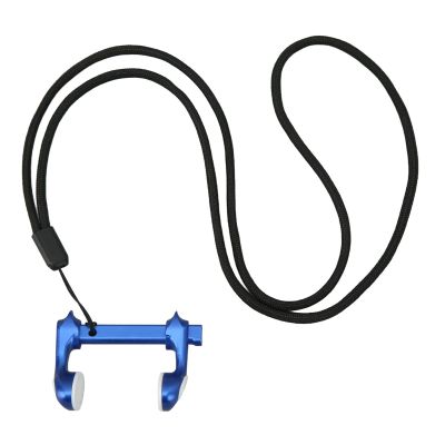 HERCHR Swimming Nose Plug, Diving Nose Plug Non Slip Split Design Adjustable Skin Friendly Swimming Nose Plug with Lanyard for Diving(Blue)