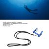 HERCHR Swimming Nose Plug, Diving Nose Plug Non Slip Split Design Adjustable Skin Friendly Swimming Nose Plug with Lanyard for Diving(Blue) view 3