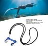 HERCHR Swimming Nose Plug, Diving Nose Plug Non Slip Split Design Adjustable Skin Friendly Swimming Nose Plug with Lanyard for Diving(Blue) view 4