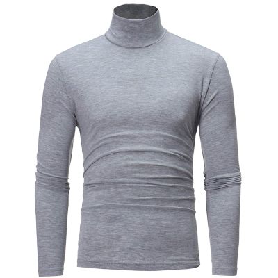 Fleece Lined Turtleneck Men Thermal Turtle Neck Long Sleeve Shirts Mock Pullover Sweater Tops