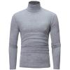 Fleece Lined Turtleneck Men Thermal Turtle Neck Long Sleeve Shirts Mock Pullover Sweater Tops view 1
