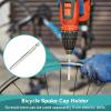 HERCHR Bicycle Spoke Nipple Screwdriver, Bike Nipple Insert Driver Tool Wheel Spokes Removal Installation Wrench for MTB, Road Mountain Bicycle Spoke Rim Screwdriver with Handle view 2