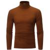 Fleece Lined Turtleneck Men Thermal Turtle Neck Long Sleeve Shirts Mock Pullover Sweater Tops view 1