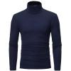 Casual Slim Fit Turtleneck T Shirts Lightweight Basic Cotton Pullovers view 1