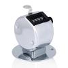 equlup Clicker Counter, 4 Digit Number Mini Handheld Hand Tally Counting 5.6cm/2.2in Diameter 6cm/2.4in Height Mechanical Palm Count Tool for Golf Sports Games