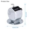 equlup Clicker Counter, 4 Digit Number Mini Handheld Hand Tally Counting 5.6cm/2.2in Diameter 6cm/2.4in Height Mechanical Palm Count Tool for Golf Sports Games view 2