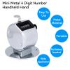 equlup Clicker Counter, 4 Digit Number Mini Handheld Hand Tally Counting 5.6cm/2.2in Diameter 6cm/2.4in Height Mechanical Palm Count Tool for Golf Sports Games view 3