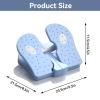 Mini Stepper Trainer, Reinforced Nylon Foot Stepper Exercise Machine Blue Stair Stepper Foldable Leg Exerciser Peddle for Home Office view 2