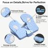 Mini Stepper Trainer, Reinforced Nylon Foot Stepper Exercise Machine Blue Stair Stepper Foldable Leg Exerciser Peddle for Home Office view 3