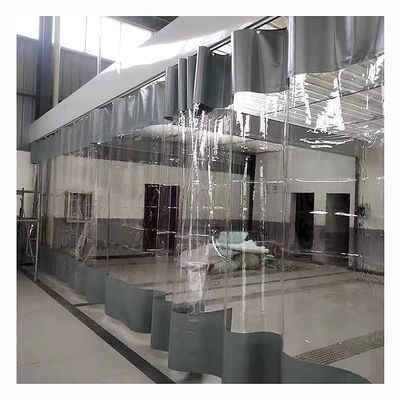 Outdoor Clear Tarp Curtains, Pergola Waterproof Side Panels with Top Eyelets, Partition Space Quickly, Easy to Clean & Install, Gazebos Porch Garden, Custom ( Color : Gray-side , Size : 2.2x2.4m )