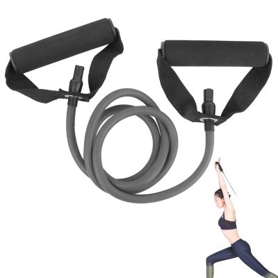 Resistance Band with Handles, Portable Physical Resistance Tube Workout Bands Lightweight Muscle Toning Strength Training Rope for Men Women (Black)