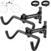 Vousile Bike Rack Wall Mount, 2 Pack Foldable Bike Hanger, Heavy Duty Garage Bike Rack with EVA Foam, Hooks, Adjustable Length, Up to 50 lbs, Suitable for Mountain Bikes, Road Bikes, and Hybrid Bikes view 1