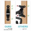 Vousile Bike Rack Wall Mount, 2 Pack Foldable Bike Hanger, Heavy Duty Garage Bike Rack with EVA Foam, Hooks, Adjustable Length, Up to 50 lbs, Suitable for Mountain Bikes, Road Bikes, and Hybrid Bikes view 2