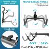 Vousile Bike Rack Wall Mount, 2 Pack Foldable Bike Hanger, Heavy Duty Garage Bike Rack with EVA Foam, Hooks, Adjustable Length, Up to 50 lbs, Suitable for Mountain Bikes, Road Bikes, and Hybrid Bikes view 3