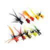 10 Pieces Fly Fishing Poppers Kit Bluegill Crappie Topwater Fishing Lures view 1