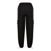 Cargo Pants Women Baggy Parachute Drawstring Elastic Waist Casual Wide Leg Trendy Y2K Teen Girls Loose Hiking Trousers Green view 3