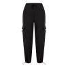 Cargo Pants Women Baggy Parachute Drawstring Elastic Waist Casual Wide Leg Trendy Y2K Teen Girls Loose Hiking Trousers Green view 4
