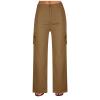 Cargo Pants Women High Waisted Casual Pants Baggy Stretchy Straight Wide Leg Y2K Teen Girls Streetwear with Pockets view 2