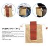 Foraging Bag, Canvas Foraging Pouch, Mushroom Hunting Bag, Fruit Picking Bag, Harvest Gathering Bag, Collapsible Belt Bag for Collecting Mushrooms, Rocks, Seashells view 3